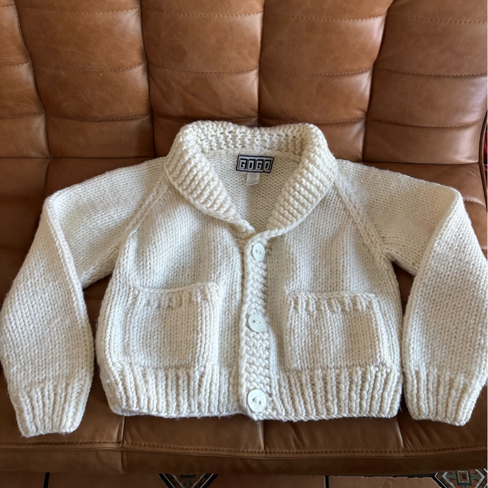 Handmade GOGO “Bride” Short Cardi Sweater One Size - Picture 2 of 10